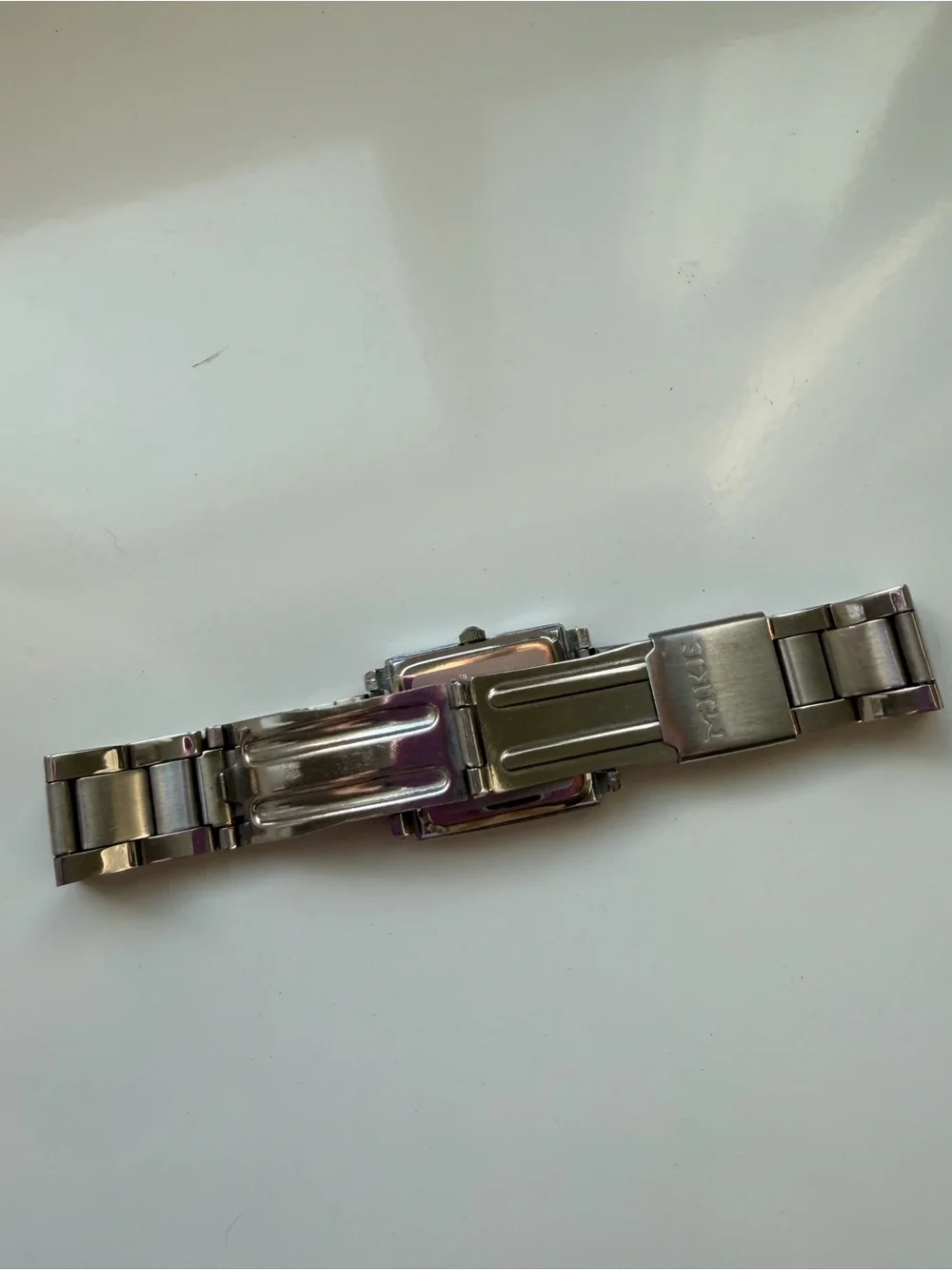 Mike women’s silver tone quartz watch/ water resistant/ working/ new battery